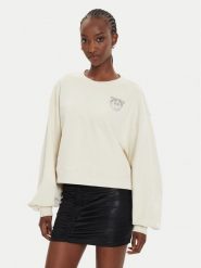 Pinko Bluza Ceresole Maglia 102827 A24F Écru Regular Fit. Bluzy Pinko, s, bez wzorów, z bawełny, bez kaptura. Za 829.99 zł.