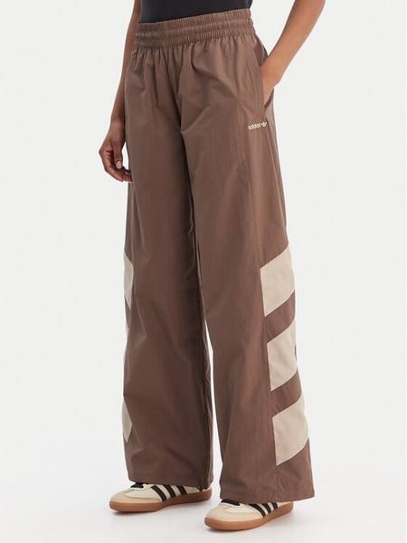 Adidas Spodnie dresowe Blocked Washed KD8790 Brązowy Loose Fit. Brązowe spodnie dresowe Adidas, l, bez wzorów, z dresówki. Za 339.99 zł.