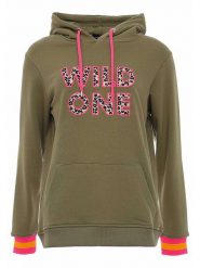 Zwillingsherz Bluza "Dorota" w kolorze khaki rozmiar: L/XL. Brązowe bluzy Zwillingsherz, l, bez wzorów, z bawełny, z kapturem. Za 198.10 zł.