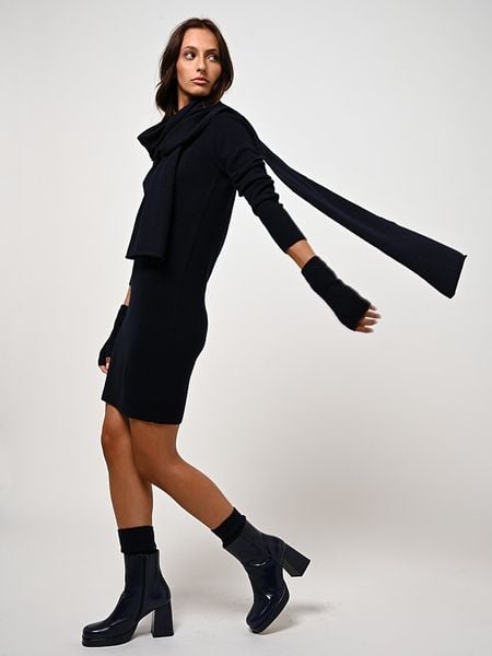 AUTHENTIC CASHMERE Kaszmirowy szal "Vaymont" w kolorze granatowym - 200 x 30 cm rozmiar: onesize. Czarne szaliki AUTHENTIC CASHMERE, bez wzorów, z kaszmiru. Za 339.37 zł.