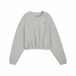 Bluza sportowa damska Puma CLOUDSPUN CREW 52746104. Szare bluzy Puma, l, bez wzorów, z tkaniny, bez kaptura. Za 156.99 zł.