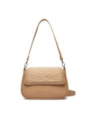 Valentino Torebka Shari VBS8DP09 Beżowy. Brązowe listonoszki Valentino, bez wzorów, ze skóry, bez dodatków. Za 279.99 zł.
