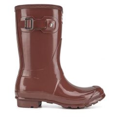 Kalosze Hunter. Czerwone kalosze Hunter, bez wzorów. Za 349.99 zł.