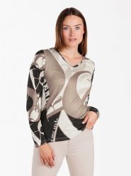 KEY LARGO Koszulka "Elegance" w kolorze beżowo-czarnym rozmiar: XL. Brązowe bluzki KEY LARGO, xl, bez wzorów, bez kołnierzyka, bez ramiączek. Za 70.41 zł.