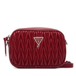 Torebka Guess. Czerwone listonoszki Guess, z aplikacjami, bez dodatków. Za 264.99 zł.