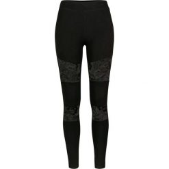 Damskie legginsy urban classic z wstawkami z koronki. Czarne legginsy Urban Classics, l, bez wzorów, z koronki. Za 142.50 zł.