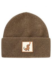 Zwillingsherz Czapka "Dachshund" w kolorze khaki rozmiar: onesize. Brązowe czapki Zwillingsherz, bez wzorów, z materiału. Za 134.95 zł.