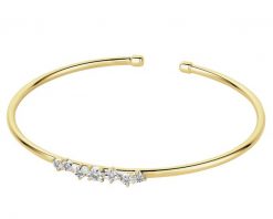 Bransoletka z żółtego złota z brylantami - 0,10 ct - próba 375. Żółte bransoletki Apart, z brylantem, złote. Za 3,090.00 zł.