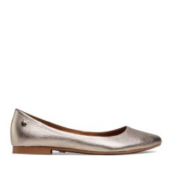 Baleriny Maciejka. Żółte baleriny Maciejka, bez wzorów, bez obcasa. Za 339.99 zł.