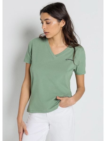 CIMARRON Koszulka w kolorze zielonym rozmiar: S. Zielone bluzki Cimarron, s, bez wzorów, z bawełny, bez kołnierzyka, bez ramiączek. Za 101.23 zł.