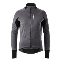 Kurtka softshell damska Gonso. Szare kurtki sportowe Gonso, bez wzorów, z softshellu, bez kaptura, rowerowe. Za 650.50 zł.