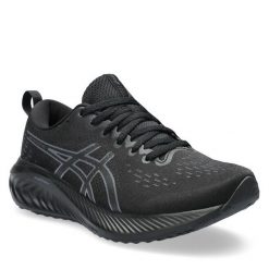 Buty do biegania Asics. Czarne obuwie sportowe Asics, bez zapięcia, do biegania. Za 329.99 zł.