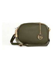Mia Tomazzi Skórzana torebka "Gradisca" w kolorze zielonym - 22,5 x 16 x 7 cm rozmiar: onesize. Brązowe torby na ramię Mia Tomazzi, bez wzorów, z materiału, na ramię, bez dodatków. Za 242.13 zł.
