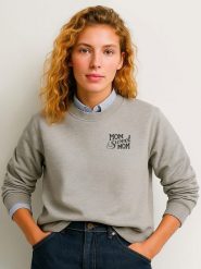 WOOOP Bluza "Mom sweet mom" w kolorze szarym rozmiar: M. Szare bluzy Wooop, m, bez wzorów, z bawełny, bez kaptura. Za 113.63 zł.