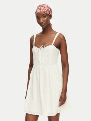 Billabong Sukienka letnia Romantic Vibes EBJWD00155 Kremowy Regular Fit. Białe sukienki Billabong, na lato, m, bez wzorów, z bawełny, bez kołnierzyka, bez ramiączek. Za 389.99 zł.