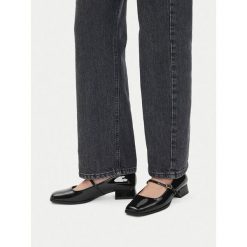 Czółenka JENNY. Czarne baleriny Jenny, bez wzorów, bez obcasa. Za 129.99 zł.