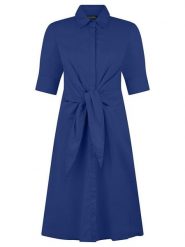 APART Sukienka w kolorze granatowym rozmiar: 42. Niebieskie sukienki Apart, bez wzorów, bez kołnierzyka, bez ramiączek, midi. Za 364.95 zł.