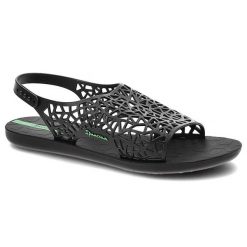 Czarne Sandały Ipanema Wodoodporne Sandały Damskie. Czarne sandały Ipanema, z aplikacjami, eleganckie, bez obcasa, bez zapięcia. Za 109.00 zł.