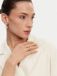 Guess Pierścionek JUBR05 104JW Złoty. Żółte pierścionki Guess, metalowe. Za 169.99 zł.