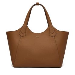 Torebka BOSS. Brązowe shopper Boss, bez wzorów, bez dodatków. Za 1,599.00 zł.