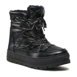 Trzewiki Jenny Fairy. Czarne botki Jenny Fairy, bez wzorów, bez obcasa, na płaskiej podeszwie, bez zapięcia. Za 159.99 zł.