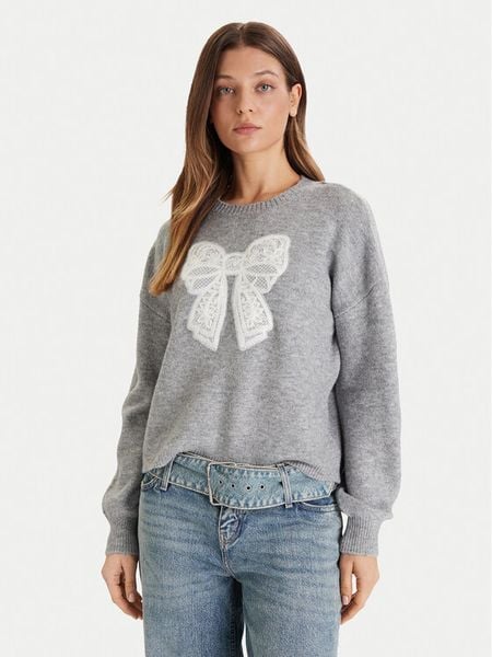 Vero Moda Sweter Ivory 10342072 Szary Regular Fit. Szare swetry Vero Moda, xl, bez wzorów, z syntetyku, bez ramiączek. Za 139.99 zł.