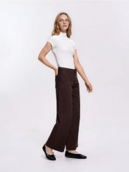 Jeansy wide leg comfort - dark grey jeans. Szare jeansy Reserved, bez wzorów. Za 129.99 zł.