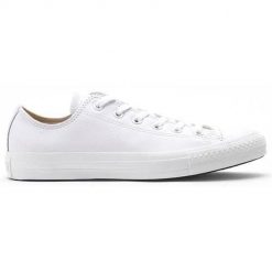 Buty do chodzenia damskie Converse CT OX. Białe obuwie sportowe Converse, ze skóry, bez zapięcia, trekkingowe. Za 490.00 zł.