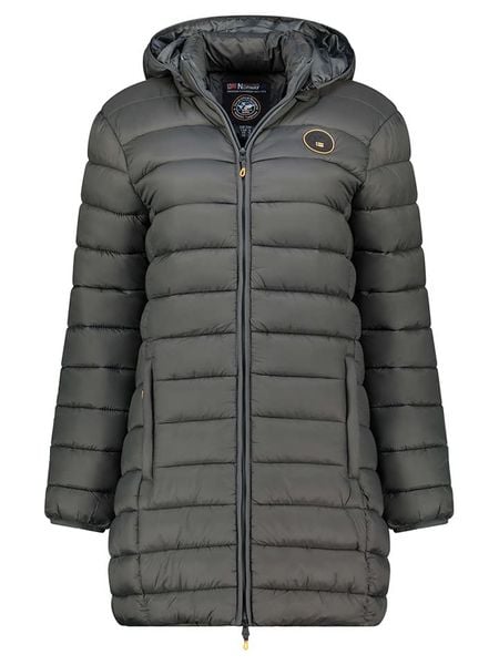 Geographical Norway Płaszcz pikowany "Atikamap" w kolorze ciemnoszarym rozmiar: S. Czarne płaszcze Geographical Norway, s, bez wzorów, bez kaptura. Za 187.96 zł.