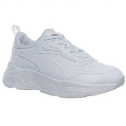 Buty damskie sportowe Puma CASSIA SL. Białe obuwie sportowe Puma, z gumy, bez zapięcia, trekkingowe. Za 359.99 zł.