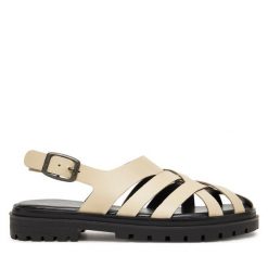 Sandały G-Star Raw. Brązowe sandały G-Star Raw, bez wzorów, retro, bez obcasa, na płaskiej podeszwie, bez zapięcia. Za 259.99 zł.