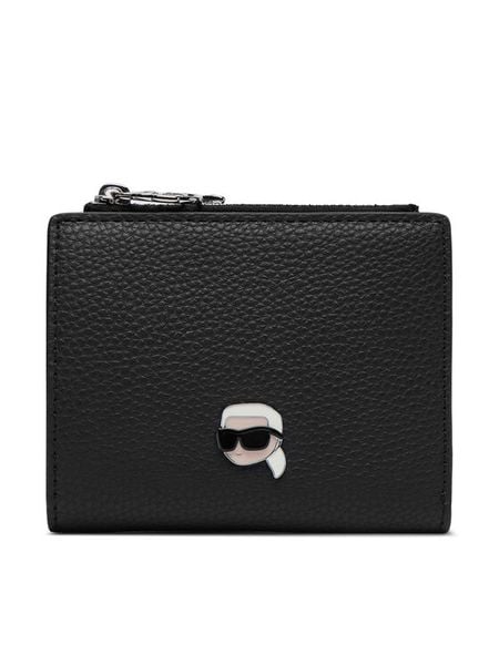 KARL LAGERFELD Portfel B4W32029 Czarny. Czarne portfele KARL LAGERFELD, bez wzorów, ze skóry. Za 429.99 zł.