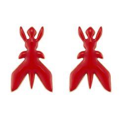 Kolczyki Patrizia Pepe. Czerwone kolczyki Patrizia Pepe. Za 509.99 zł.