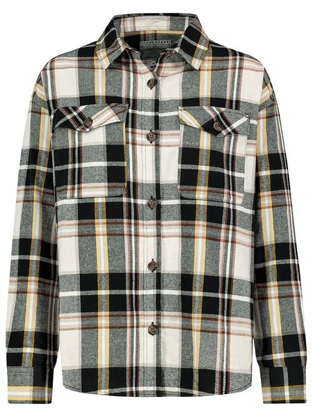 Eight2Nine Koszula w kolorze czarno-kremowo-jasnobrązowym rozmiar: M. Brązowe koszule Eight2Nine, m, bez wzorów, z bawełny, bez kołnierzyka, bez ramiączek. Za 91.77 zł.