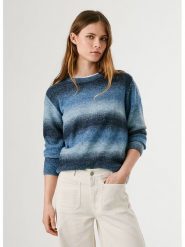 Pepe Jeans Sweter "Colombe" w kolorze granatowo-błękitnym rozmiar: XL. Niebieskie swetry Pepe Jeans, xl, bez wzorów, z jeansu, bez ramiączek. Za 187.96 zł.