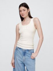 GAP Top w kolorze kremowym rozmiar: XXL. Brązowe topy GAP, xxl, bez wzorów, bez kołnierzyka, bez ramiączek. Za 48.39 zł.