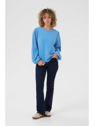 Cream Sweter "Dela" w kolorze błękitnym rozmiar: S. Niebieskie swetry Cream, s, bez wzorów, z wiskozy, bez ramiączek. Za 87.81 zł.