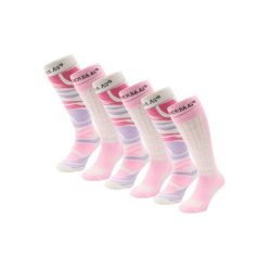 Skarpety narciarskie - Damskie - 6 par - Powder Rose. Czerwone skarpety POEDERBAAS, bez wzorów, z wełny. W wyprzedaży za 329.62 zł.