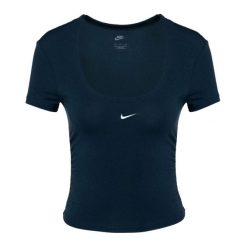 Koszulka damska Nike Sportswear Chill Knit. Niebieskie bluzki Nike, l, bez wzorów, sportowe, bez kołnierzyka, bez ramiączek. Za 119.99 zł.