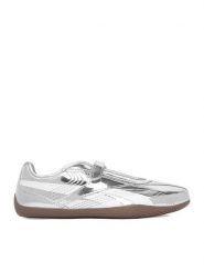 Reebok Baleriny EOSS-ULTRA LO MARY JANE 100271362 Srebrny. Szare baleriny Reebok, bez wzorów, ze skóry, bez obcasa. Za 349.99 zł.