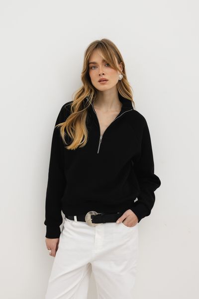 BLUZA VIKI CZARNA L - Flawless. Czarne bluzy Flawless, l, bez wzorów, z bawełny, bez kaptura. Za 349.00 zł.