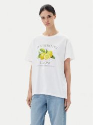Pieces T-Shirt Thea 17157114 Biały Standard Fit. Białe t-shirty Pieces, l, bez wzorów, z bawełny, bez kołnierzyka, bez ramiączek. Za 69.99 zł.