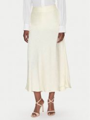 Fransa Spódnica maxi 20615436 Kremowy Regular Fit. Białe spódnice Fransa, l, bez wzorów, z syntetyku, maxi. Za 138.99 zł.