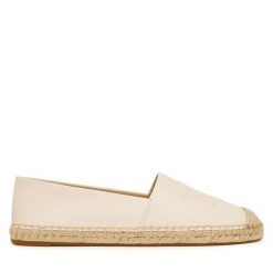 Espadryle LAUREN RALPH LAUREN. Białe espadryle Lauren Ralph Lauren, bez wzorów, bez obcasa, bez zapięcia. Za 619.99 zł.