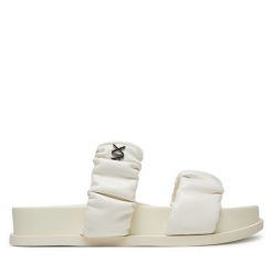 Klapki Armani Exchange. Klapki Armani Exchange, bez wzorów, bez obcasa. Za 489.99 zł.