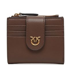 Mały Portfel Damski PINKO. Brązowe portfele Pinko, bez wzorów. Za 659.99 zł.