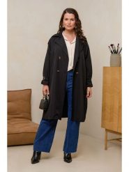 Curvy Lady Trencz w kolorze czarnym rozmiar: 48/50. Czarne płaszcze Curvy Lady, bez wzorów, z tkaniny, bez kaptura. Za 132.05 zł.