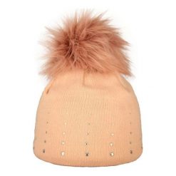 Capu Czapka zimowa 1672-C Pink. Różowe czapki Capu, bez wzorów. W wyprzedaży za 50.00 zł.