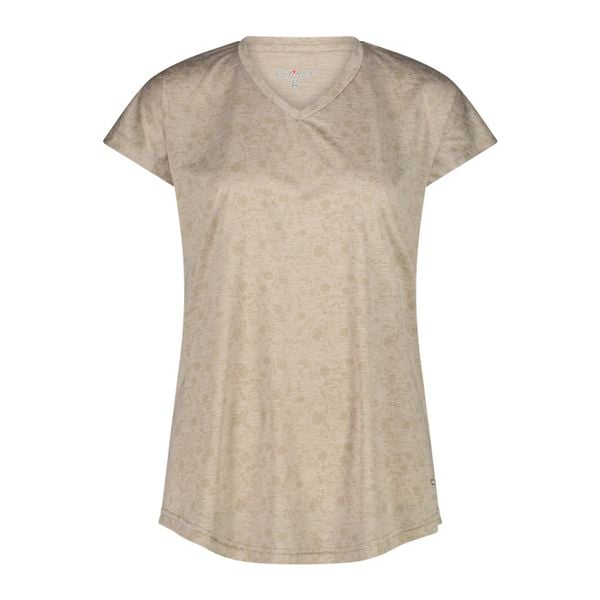 Koszulka damska turystyczna CMP 35N5496. Brązowe koszulki sportowe CMP, bez wzorów, bez ramiączek. Za 99.99 zł.