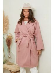 Curvy Lady Płaszcz przejściowy w kolorze jasnoróżowym rozmiar: 44/46. Różowe płaszcze Curvy Lady, bez wzorów, z tkaniny, bez kaptura. Za 162.87 zł.